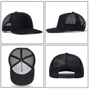 Cotton <b>Plain</b> Design Fashion Black <b>Plain</b> Blank Multi Colour Custom Back Closure Mens <b>Baseball</b> Mesh <b>Caps</b> OEM Trucker <b>Cap</b> 5 Panel - Product Image 2