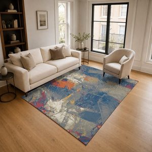 <b>RUGS</b> DEPOT LXDP-0195 Wholesale <b>Charcoal</b> <b>Grey</b> Traditional Anatolian Digital Printed Machine Washable Chenille Area <b>Rug</b> Non Slip - Product Image 2