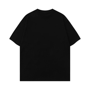 Hombres moda verano puro 100% algodón calle suelta gran Camiseta en blanco logotipo personalizado talla grande equipo de gran tamaño camisetas de los hombres - Product Image 2