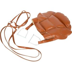 Caballito de juguete con asiento pequeño y poste de madera - Product Image 1