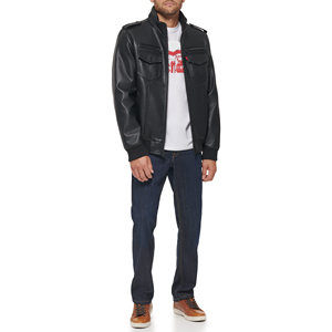Dernier design confortable de haute qualité en peau de mouton Col rabattu Veste en cuir à manches longues pour hommes Mode masculine - Product Image 4