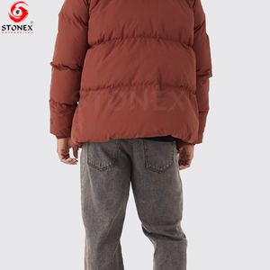 Abrigo de invierno de moda de la mejor calidad para hombre, chaqueta acolchada de burbujas personalizada de talla grande, chaquetas calefactoras con capucha - Product Image 5