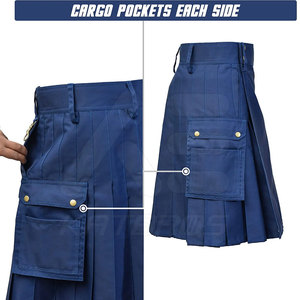 Meilleures ventes Kilts légers en coton avec logo personnalisé Kilts confortables pour hommes Créez votre propre - Product Image 2