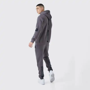 ชุดวอร์มมีฮู้ดแบบสวมหัว + กางเกงวอร์มสำหรับผู้ชายชุดวอร์มใส่ให้ความอบอุ่นในฤดูใบไม้ร่วงและฤดูหนาว - Product Image 2