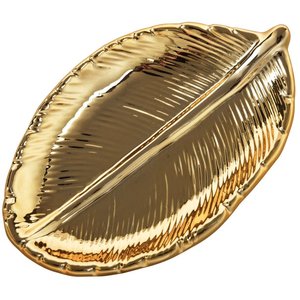Plateau de service en métal écologique doré vintage Dates polies Plateaux de service Plats et assiettes - Product Image 1