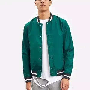 Chaqueta de bombardero para hombre de nuevo estilo de diseño, gran oferta, soporte personalizado de invierno de alta calidad, respetuoso con el medio ambiente, botón único antibacteriano - Product Image 1