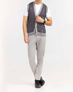 Suéter de Lana sin Mangas, Informal, Transpirable, de Punto Trenzado, Cálido y Suave para Invierno, Tejido a Mano - Product Image 3