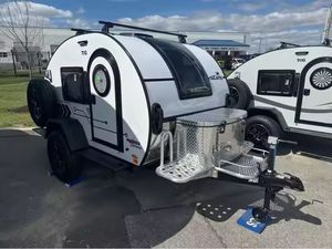 El mejor mini remolque de lágrima Camper para la familia Off-Road Camping RV Motorhomes Caravan Compact Travel Trailers - Product Image 5