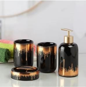 Ensemble de salle de bain design unique blanc et argent organisateur minimaliste adapté aux maisons bureaux salles de bain invités et spas - Product Image 2