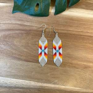 Moda mujer exagerada Boho borla pendientes largos niñas cuentas hechas a mano tejidas pendientes de moda Hawaii playa pendientes joyería - Product Image 4