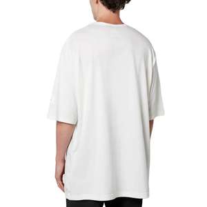 T-shirt pour homme en coton lourd, surdimensionné, 300 grammes, épais, à capuche, épaules tombantes, coupe ample, tissé, écologique, anti-froissement - Product Image 6
