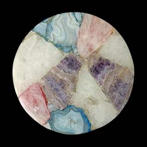 Sceau en agate poli artisanal, décoration de luxe pour la maison, motif floral religieux, résine, couleur personnalisée, haute qualité artisanale - Product Image 6