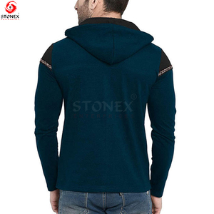 Sudadera con capucha de gran tamaño personalizada de alta calidad para hombre, Jersey de invierno sin cuerdas de talla grande con forro polar grueso teñido liso - Product Image 4