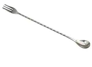 Agitador de barra de diseño trenzado acabado plateado New Look para hoteles - Product Image 2