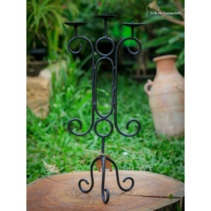 Bougeoirs en métal pour les halls d'hôtel Salon Salle à manger Chambre à coucher Événements Fabriqués avec des bocaux à bougies et des lanternes en verre - Product Image 3