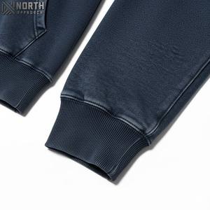 Hoodi délavé vintage pour homme-Mélange de coton surdimensionné avec finition en détresse unique et sweats à capuche avec poche avant Sweats à capuche pour hommes - Product Image 4