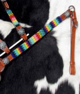 Collier de poitrage et têtière pour cheval Western, en cuir véritable souple et durable, design personnalisé de haute qualité, nouvelle collection saisonnière - Product Image 4