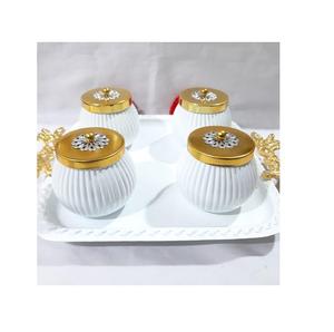 Ensemble de pots de fruits secs faits à la main purs de style nouveau avec une qualité standard supplémentaire avec ouvre-couvercle doré à très bon prix - Product Image 1