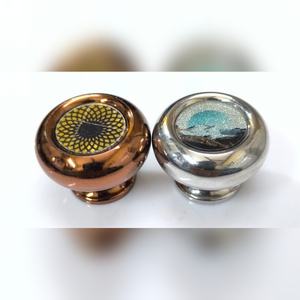 Poignées de meubles de cuisine modernes en alliage de zinc, tirettes de tiroir, incrustation de résine de cristal de luxe, poignée de porte d'armoire - Product Image 3