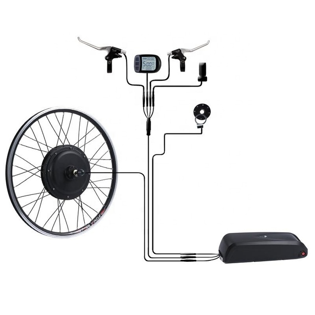 48V 250w 350w 500w 750w 1000W Electric Bike KIT Built-in Controller E Bicycle Ebike Hub Motor Conversion Kits with LCD Display
