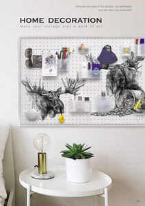 Retail Craft Rooms and Office Wall-Mounted Pegboard <b>Display</b> <b>Rack</b> MDF Panel with Hooks and Bins for Organization - Product Image 3