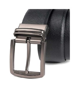 Comfort Fit Men's Leather <b>Belt</b> with Classic Alloy Pin Buckle Strong Adjustable Waistband for Jeans <b>Trousers</b> Business Wear - Product Image 3