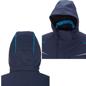 2025 OEM Unisex Canvas Bomber Jacket Stand Collar transpirable impermeable a prueba de viento con capucha al aire libre rendimiento invierno High Street - Product Image 5