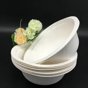 Bulk Sales Customized Color and Capacity Disposable Bowls Round Bagasse bowl Made in Vietnam For Export