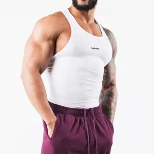 Mans Tank üstleri nervürlü Tank Top toptan gümrük giysileri Tank Top en iyi satıcılar için üreticiler