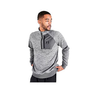 Sweat-shirt actif pour homme Under Armour AF à demi-zip, couleur : gris/brun, 100% authentique - Product Image 1