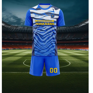 Vente en gros de costume de football Nom et numéro personnalisés pour hommes uniforme de sport d'entraînement confortable respirant à séchage rapide - Product Image 3