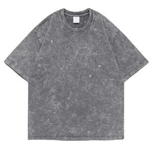 Camiseta de manga corta de verano para mujer, Camiseta de algodón peinado de 200g para mujer, camisetas superiores Y2k, camiseta de gran tamaño - Product Image 5