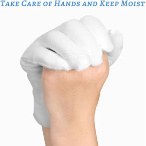 บริการ OEM ถุงมือผ้าฝ้ายแบบใหม่ คุณภาพสูง ถุงมือผ้าฝ้ายสวมใส่สบาย ถุงมือผ้าฝ้ายสำหรับทำงาน - Product Image 3