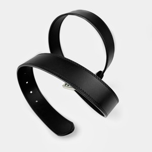 Cinturón de cuero marrón de piel de vaca auténtica 100% de lujo hecho a medida para hombres con hebilla de aleación estilo Formal - Product Image 3