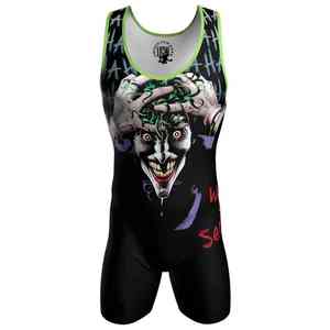 ชุดมวยปล้ำแบบสั่งทำ ดีไซน์ใหม่ ไม่มีแขน ทันสมัย สำหรับผู้ใหญ่ แบบ unisex ผลิตตามแบบ OEM ระบายอากาศ แห้งเร็ว ผลิตจากโพลีเอสเตอร์/คอตตอน สำหรับกีฬา - Product Image 1