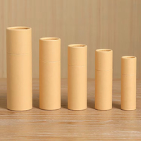 Boîte à parfum personnalisée avec logo, vente en gros, matériaux recyclés écologiques, papier kraft brun, carton, emballage, tube en papier avec revêtement UV