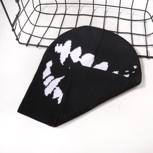 Gorro de exterior con imagen personalizada, gorros de punto, Jacquard, divertido, de alta calidad, Hip Hop, cálido, de punto, gorro frío - Product Image 4