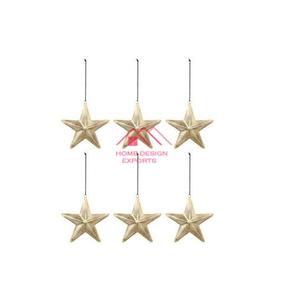 Best Selling Christmas Tree Decoration Iron <b>Large</b> Metal Star Luxury Hanging <b>Ornament</b> Modern Design Customized - Product Image 2