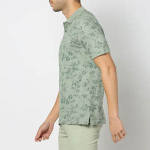 Logo personnalisé pour hommes Golf pour polos Jersey imprimé sur toute la surface avec motif de lettres en polyester à motif de sublimation - Product Image 6