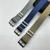 Bracelet de montre en nylon premium 20mm 22mm, bracelet Zulu Perlon, tissu de ceinture réglable, logo personnalisé