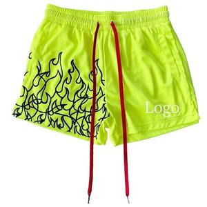 Pantalones Cortos de Baloncesto Personalizados de 5 Pulgadas para Hombre, 100% Poliéster, Casuales, con Diseño Sólido, Transpirables, para Gimnasio - Product Image 1