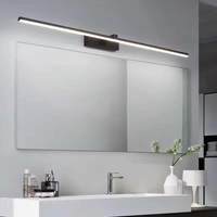 Miroir de salle de bain moderne simple lumière led applique murale miroir coiffeuse éclairage lampes murales de toilette