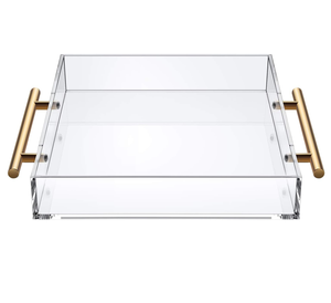 Bandeja de servicio de acrílico transparente Fabricante Personalizado Elegante Tamaño personalizado Bandeja de acrílico hecha a mano - Product Image 5