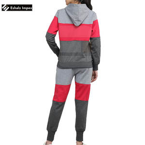 Conjunto de chándal de entrenamiento de algodón 100% de talla grande ajustado para mujer al mejor precio, ropa informal con logotipo personalizado con características de temporada de invierno - Product Image 2