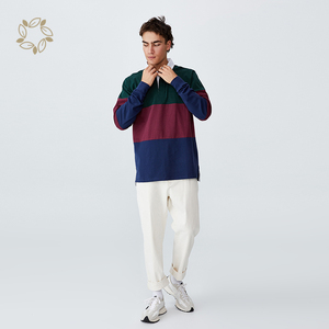 Kaos Polo lingkungan untuk pria kaos Polo katun organik pria kemeja polo lengan panjang pria katun organik