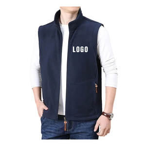 Chaleco polar para hombre, transpirable y resistente al viento, de talla grande, sin mangas, cómodo, tejido de lana, bajo MOQ, venta al por mayor - Product Image 6