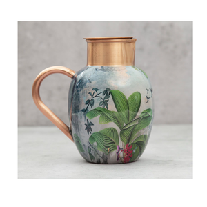 Jarra para beber impresa con agua de cobre de calidad superior con perilla dorada para uso en cocina para vender productos - Product Image 4