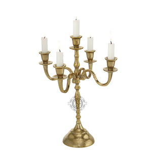 Candélabre de support de bougie de décor extérieur d'intérieur de maison en métal de conception de luxe pour la célébration de fête de Noël au meilleur prix. - Product Image 2