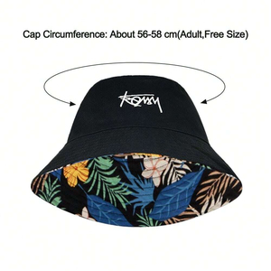 Chapeaux Bob Personnalisés pour Adultes, Design de Mode Populaire, Broderie, Chapeau Bob Réversible Coloré Uni - Product Image 3