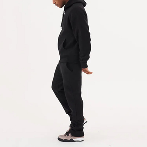 2025 <b>Men's</b> Sportswear Set Breathable Printed Hooded Sweatshirt and Basic Joggers Pants for Gym Fitness Track Sighs Tops - Product Image 4